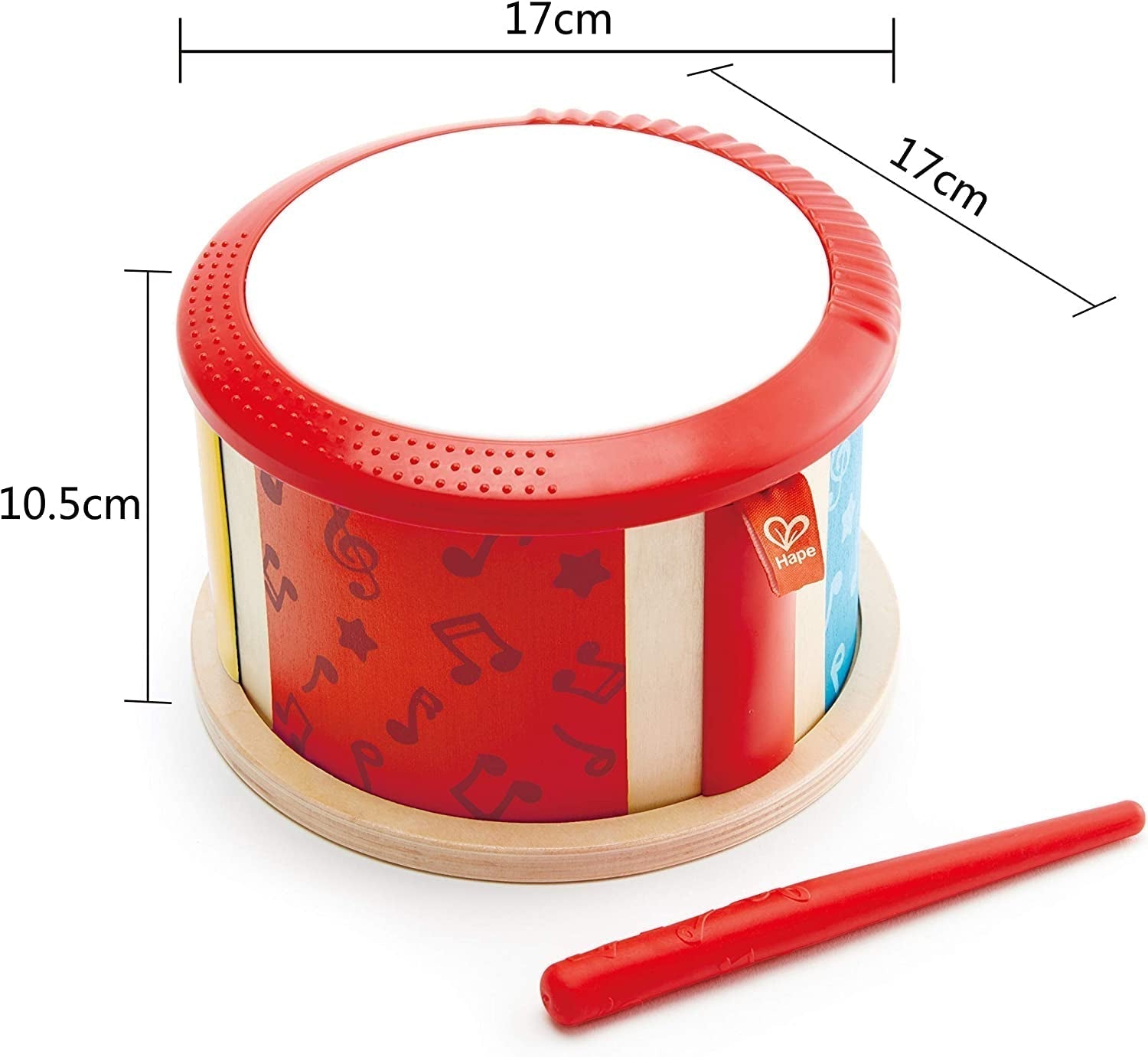 Tambour en bois double face Hape | jouet musical pour petits enfants Jucarii Bebe Naty Shop