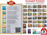 Schmidt Spiele 58344 À la table du puzzle, puzzle 1000 pièces Puzzle Naty Shop