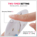 Aokitec Mini lampe UV LED, lampe à ongles gel UV, sèche-ongles portable pour tous types de vernis à ongles en gel, outil de durcissement en forme de souris, compact, léger avec câble USB (blanc)