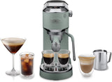 De'Longhi Dedica Style EC 685.B – Machine à expresso avec porte-filtre, machine à expresso avec mousseur à lait professionnel, seulement 15 cm de large, pour café moulu ou capsules ESE, réservoir d'eau 1 l, noir