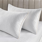 Oreiller Bedstory, oreiller de couchage, 2 pièces, hypoallergénique, oreiller anti-poussière, duvet, qualité alternative, oreiller de lit pour dormeurs sur le dos, le ventre et le côté, taille standard, lavable, 42 x 70 cm Naty Shop Oreillers standard Titre par défaut