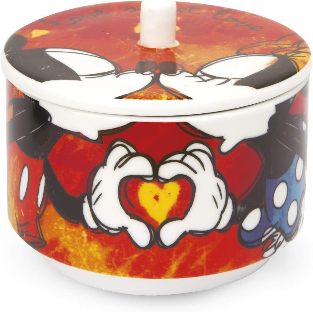 Egan, modèle Mickey Sweet Love, porcelaine, rouge PWM41/S