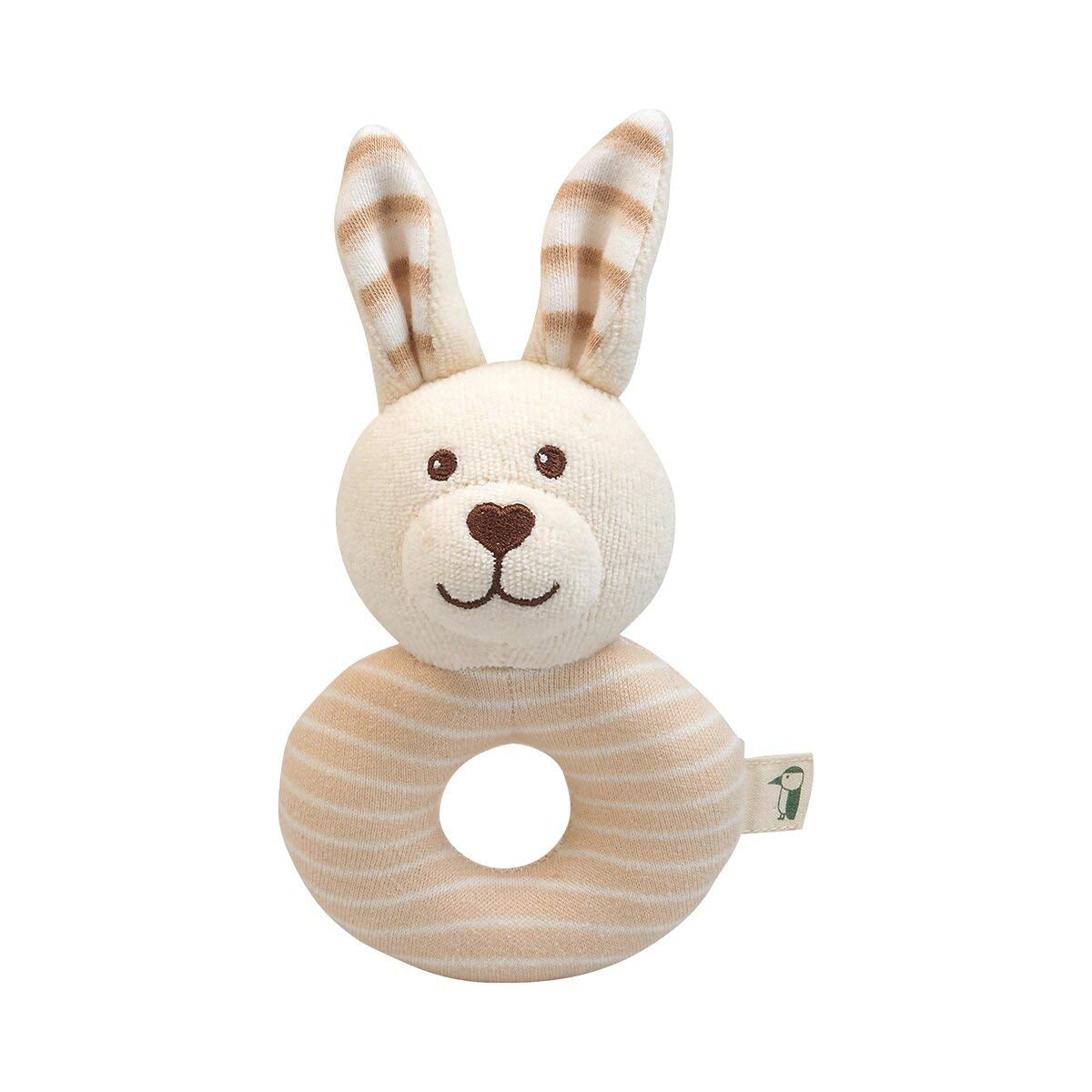Tissu bio GRÜNSPECHT 100% coton bio, jouet bébé, doudou tout doux, cadeau anniversaire, baptême, baby shower, GOTS, beige (619-00) Toys Bebe Naty Shop Tissu bio rat lapin