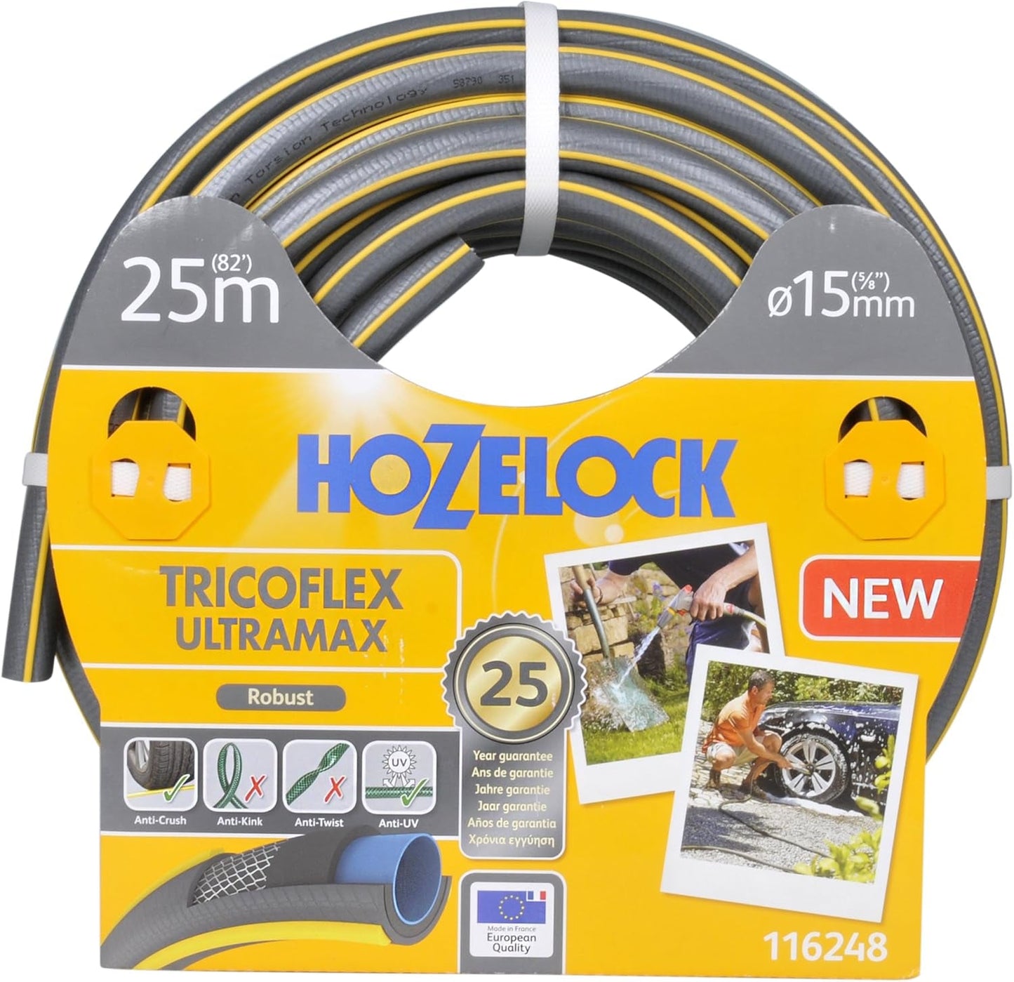 Tuyau Hozelock Tricoflex Ultramax 25 m (diamètre 12,5 mm)
