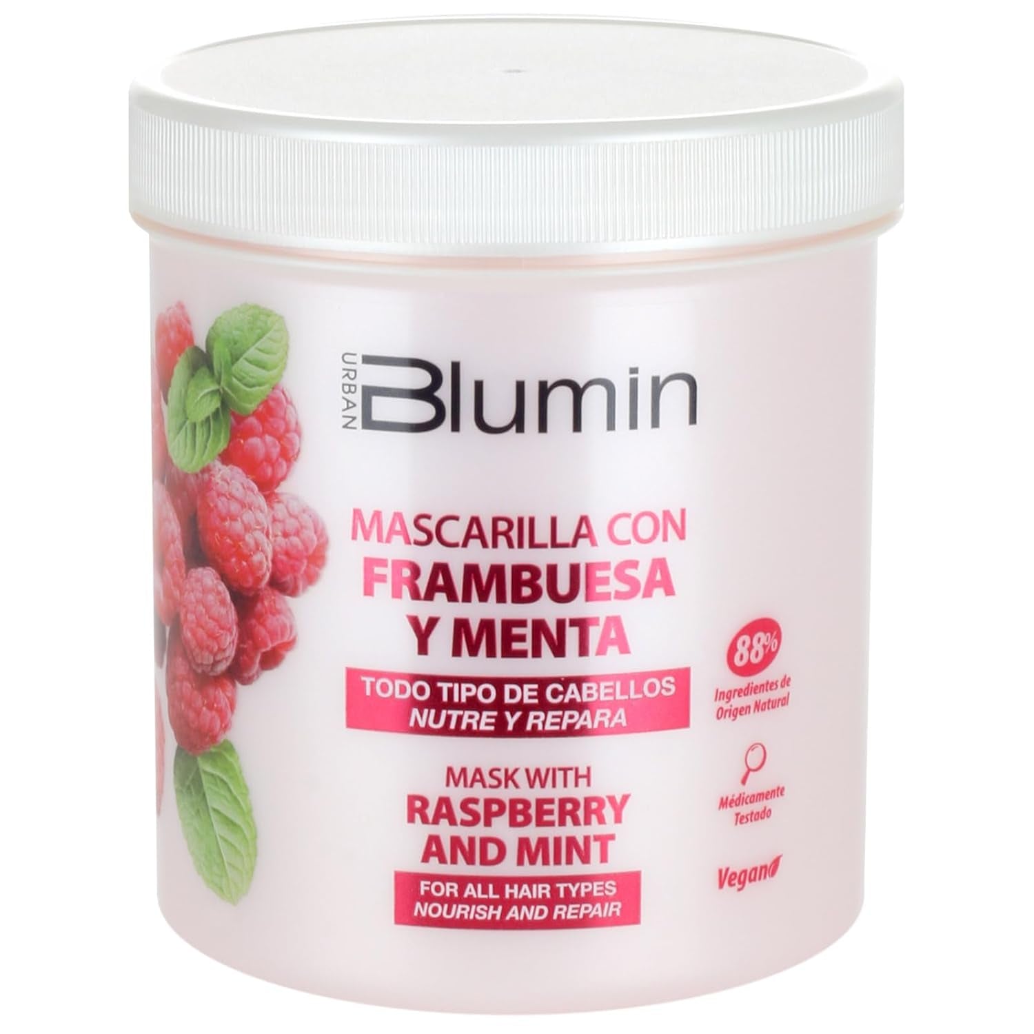 Masque Capillaire à l'Huile de Menthe Framboise Urbaine 700 ml Naty Shop Hair Mask Default Title