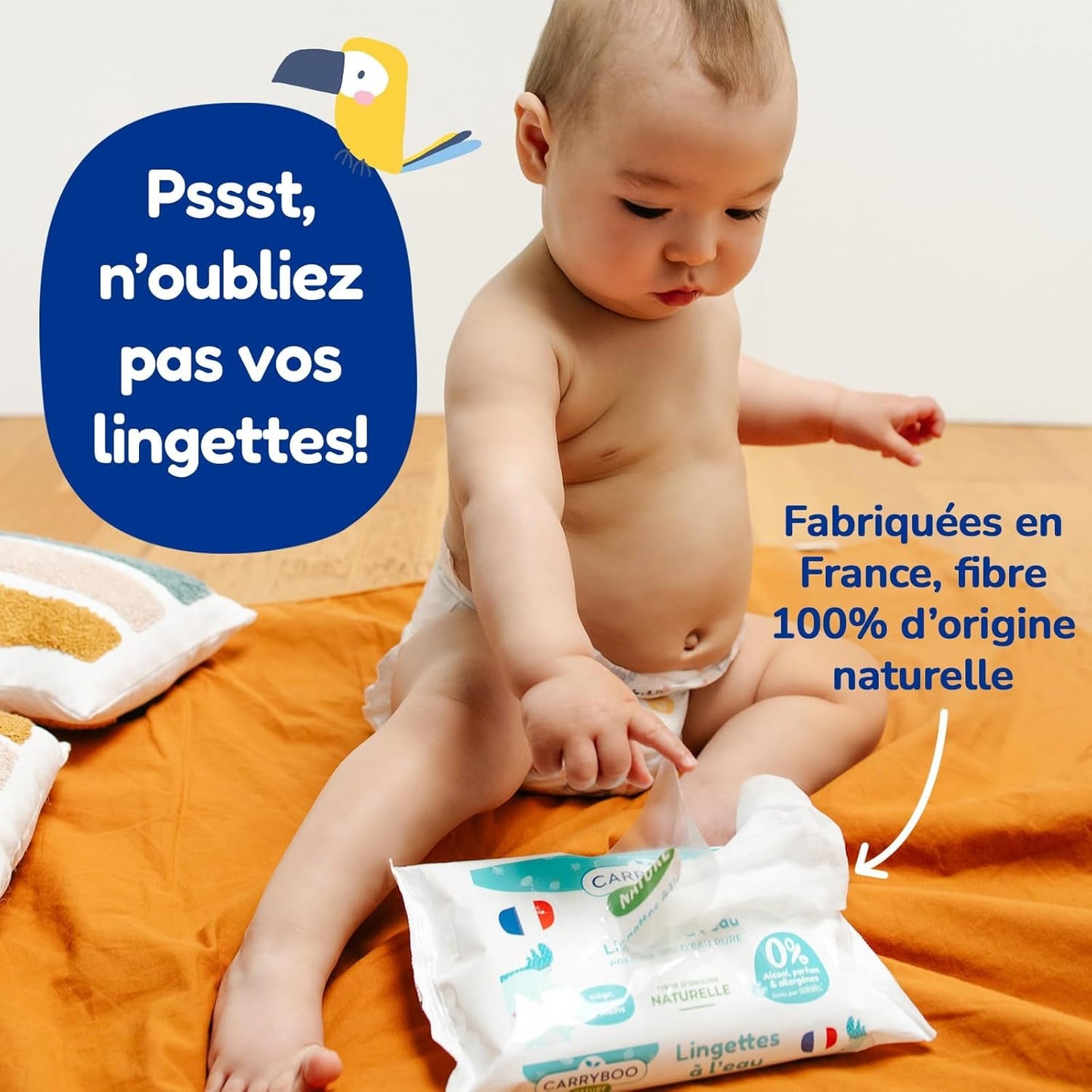 - Taille de couche 4+ 9-20 kg – Ökologische Babywaidern – natürliche Babypflege, hypoallergen, ohne Parfüm und auslaufsicher – hermestellung in Frankreich – 126 couches jetables – 1 mois