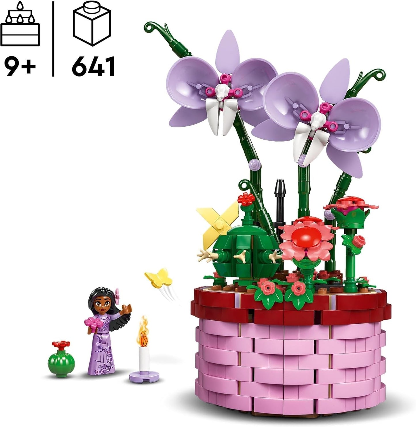 LEGO Ç€ Disney Encanto Le pot de fleurs d'Isabella, jeu de construction pour enfants orchidée, jeu de construction décoratif avec mini-poupée personnage de film, idée cadeau pour filles et garçons à partir de 9 ans 43237 Jeux de construction Beuche den LEGO-Store