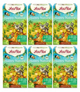 Yogi Tea - Happy Nature, Achetez-en un et faites le bien, tisane d'épices ayurvédiques biologiques, mangue, mandarine, mélange de vanille, paquet de 6 Yogi Tea, 6 x 17 sachets de thé (102 sachets de thé au total)