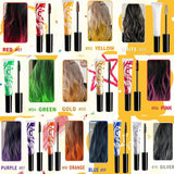 Teinture capillaire temporaire verte - 14 ml de teinture capillaire à la craie pour cheveux, bâton de teinture capillaire verte lavable, craie capillaire de couleur instantanée, teinture capillaire à la craie de carnaval pour Noël, Halloween, carnaval, teinture capillaire cosplay Naty Shop