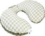 Medi Partners Oreiller cervical pour bébé 100 % coton/minky Oreiller cervical pour voiture, poussette, voyage, sommeil, oreiller cervical Snooze Roll (REH avec Minky gris) Oreillers orthopédiques cervicaux Naty Shop Olive Mink à carreaux