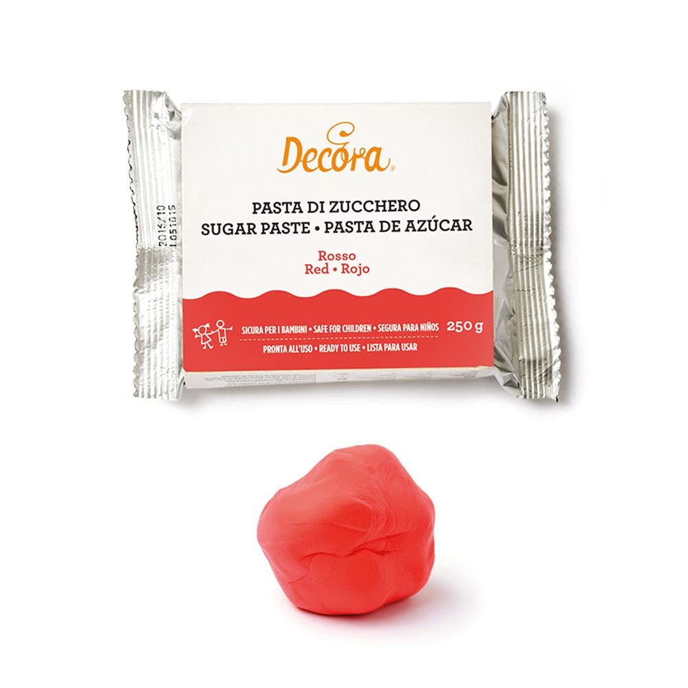 0310144 Fondant rouge 250g Pâte à sucre Naty Shop Default Title