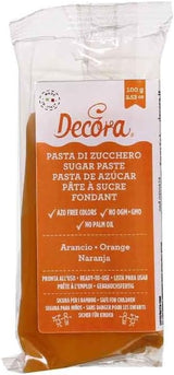 0310172 FONDANT ORANGE 100 G Pâte à Sucre Naty Shop Default Title