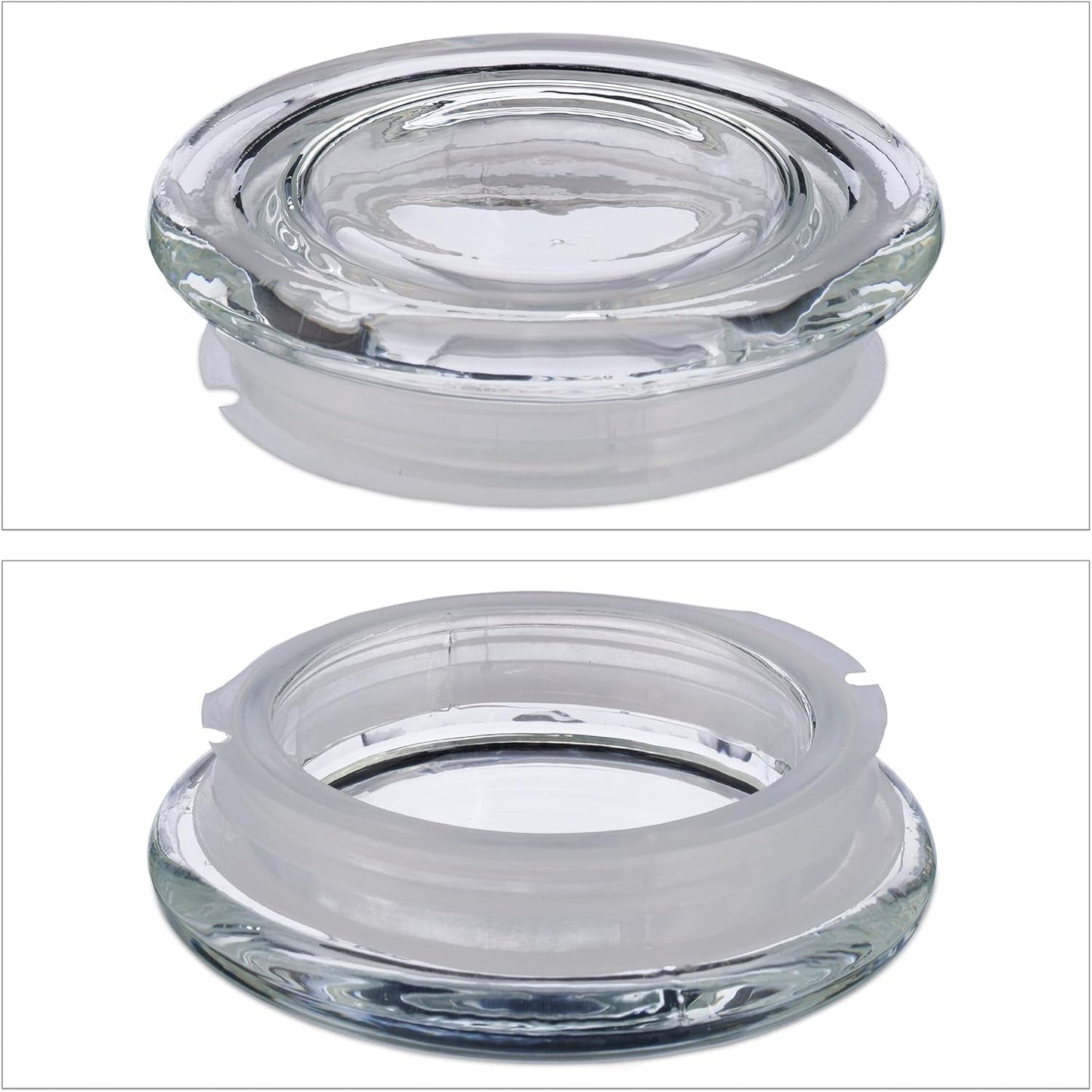 Lot de 6 bocaux de conservation Relaxdays avec couvercles, bocaux de conservation octogonaux en verre de 1,3 L, contenants hermétiques en verre, boîtes de conservation transparentes Naty Shop