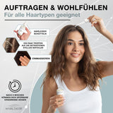 Hairlexier Remède pour la croissance des cheveux pour femme - Huile capillaire au romarin, huile capillaire à l'huile de ricin, huile de lavande, sérum capillaire naturel contre la chute diffuse des cheveux, soutient la croissance des cheveux, végétalien et biologique + Cahier de soins capillaires Naty Shop