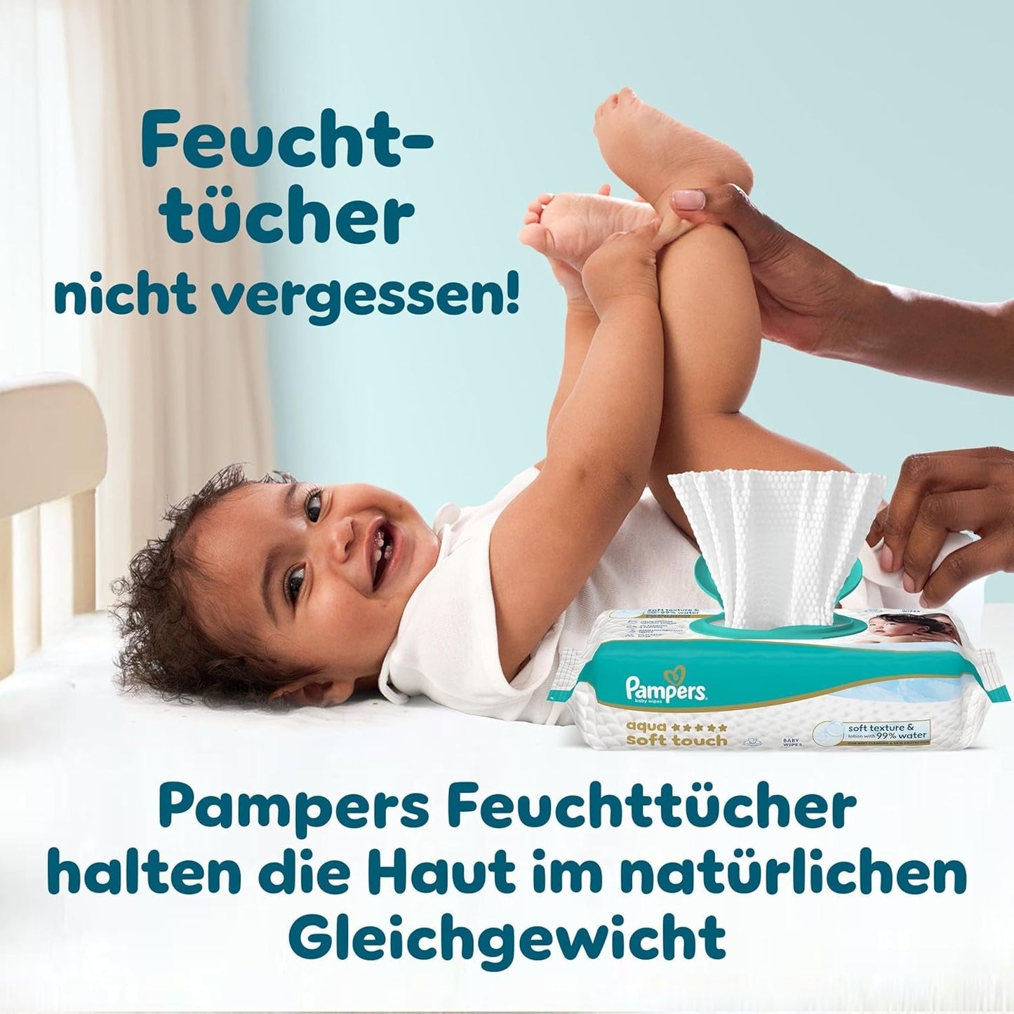 Pantalon de protection Pampers Premium Taille 7, 123 couches, 15 kg+, avec réglage à 360° et poignets anti-fuites souples pour un confort et une protection optimaux