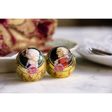 Rebel, Duet Mozart Kugeln, pack de 2, boules Mozart au chocolat noir fourrées à la pistache et pâte d'amande, nougat aux amandes et noisettes, 40g (2 boules Mozart)
