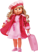 Bayer Design 94635AA Charlene Poupée interactive fonctionnelle avec cheveux et yeux endormis, parle et chante 90 phrases, 2 poèmes et 8 chansons, 46 cm, rose