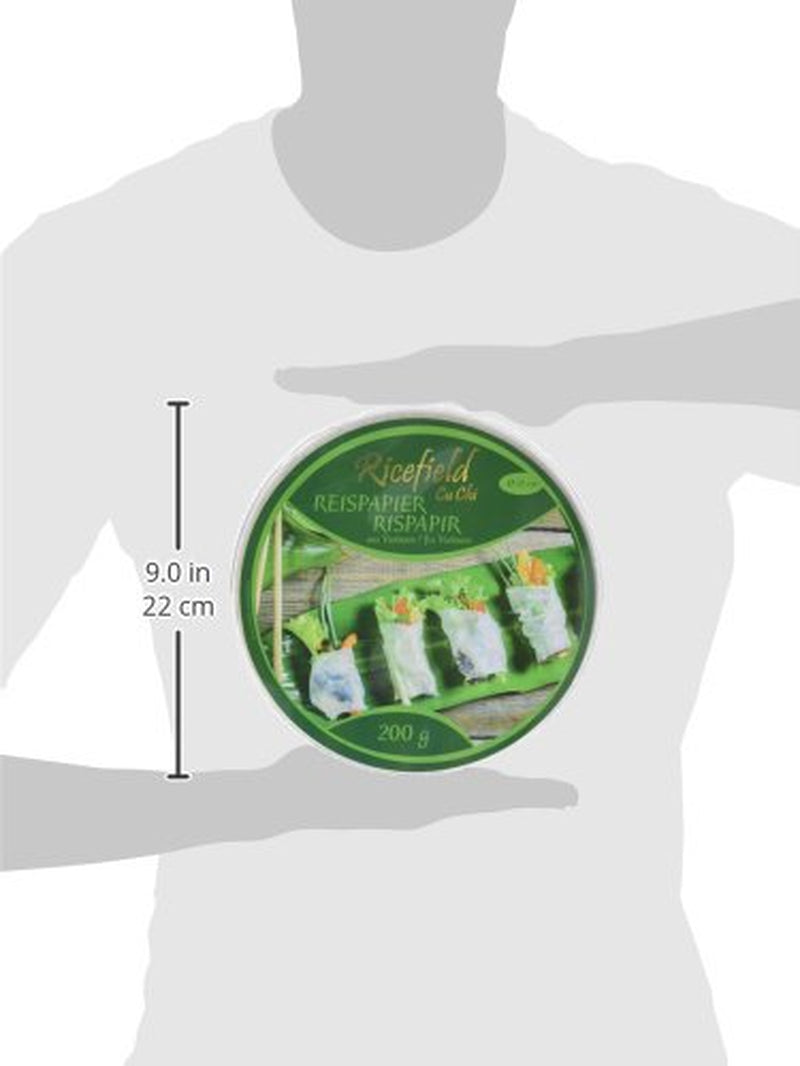 Feuille de riz Ricefield, ronde, 22 cm (1 x 0,2 kg)