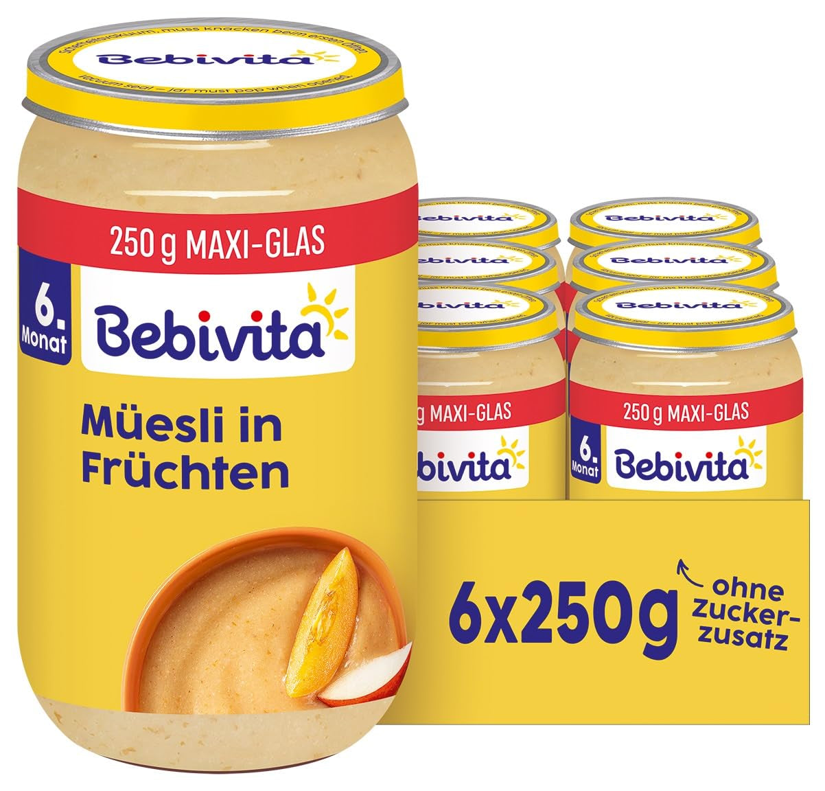 Muesli aux fruits et céréales, 250g, paquet de 6 (6x250g)