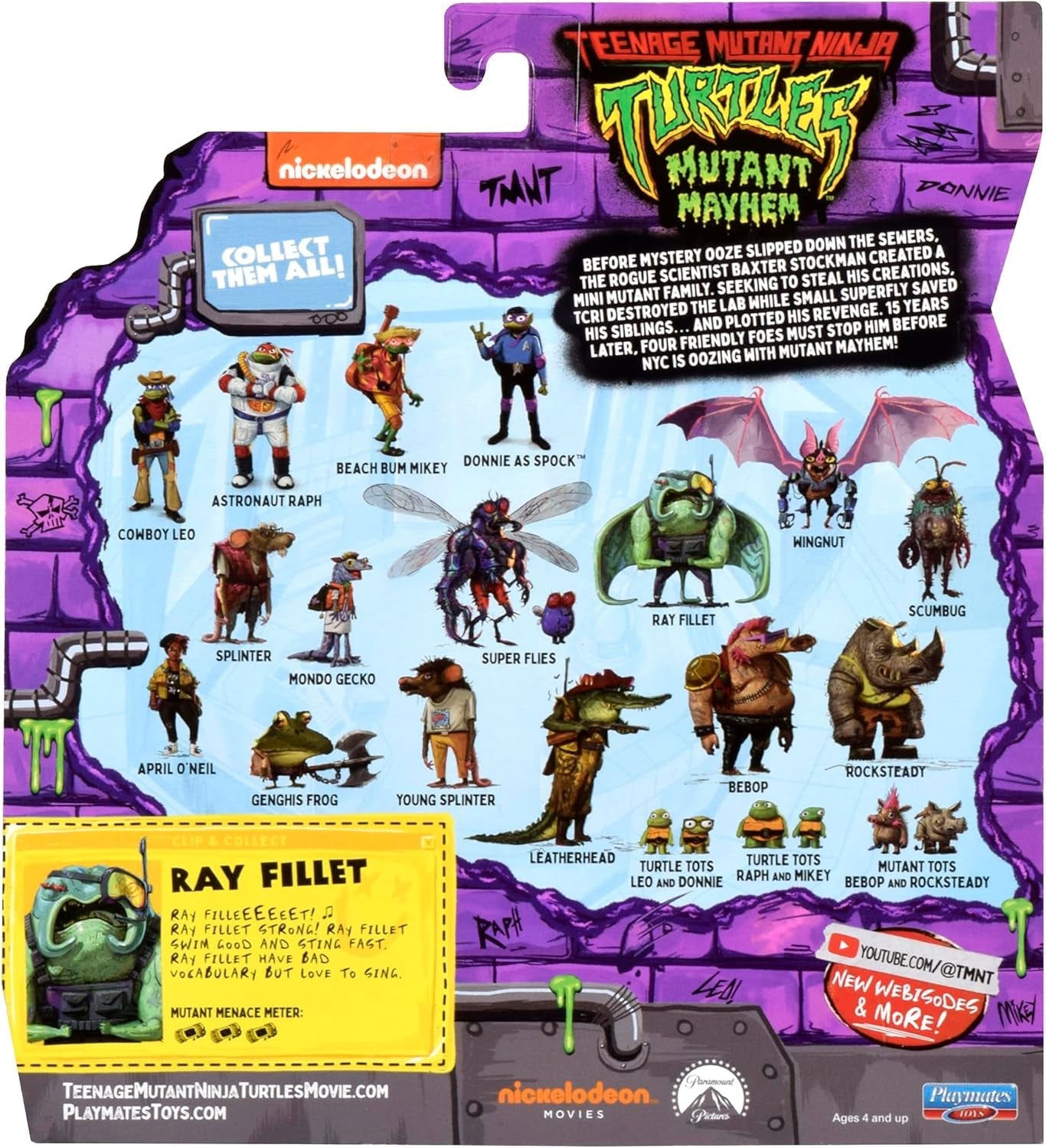 TEENAGE MUTANT NINJA Turtles - Figurine de base Ray Fillet Figurines Naty Shop