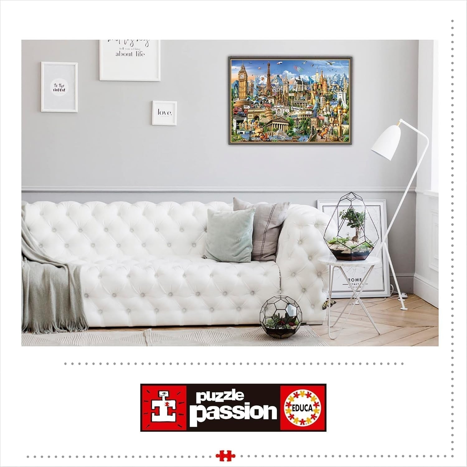 Educa - Puzzle 2000 pièces pour adultes | Monuments d'Europe, puzzle 2000 pièces pour adultes et enfants à partir de 14 ans, Attractions touristiques (17697) Puzzle Naty Shop