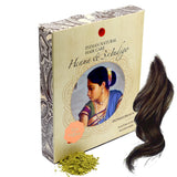 Henné & 3×Indigo - Châtain foncé - Coloration naturelle - Poudre - 200g Teinture capillaire Naty Shop Titre par défaut