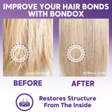 TRAITEMENT CHEVEUX BLONDE BONDOX 1kg Masque Chauffant Professionnel Violet - Huile d'Olive - restaure l'élasticité et la souplesse des cheveux, adoucit, hydrate et ajoute de la brillance Naty Shop Hair Mask