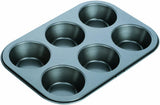 Forme arrière, Schwarz, 26,5 X 18 X 3 Cm Moules et plaques pour la cuisson Naty Shop 6 Muffin