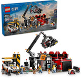Parc à ferraille LEGO City avec voitures - jouet avec presse à ferraille et grue, 2 petites voitures, 4 figurines d'ouvriers et un immeuble de bureaux - cadeaux d'anniversaire pour garçons et filles à partir de 8 ans 60472 Jeux de construction Beuche den LEGO-Store Titre par défaut