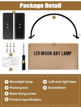 Kalolary Lampadaire, Lash Lumière Pour Extensions De Cils Regglable À 360°, 3000K-6000K Demi-Lune Lamp, Lamp De Beauté (Lampe demi-lune)