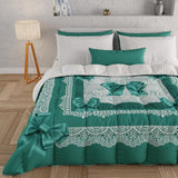 PETTI Artigiani Italiani - Couette d'hiver, Couette d'hiver, Couette simple, Double face, Impression monochrome et numérique, microfibre 100% hypoallergénique, Fabriqué en Italie
