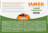 IAMS Delights Land Collection Nourriture humide pour chats - Multipack avec variétés de viandes (agneau, bœuf, poulet et dinde) en sauce, nourriture humide pour chats à partir de 1 an, 12 x 85g