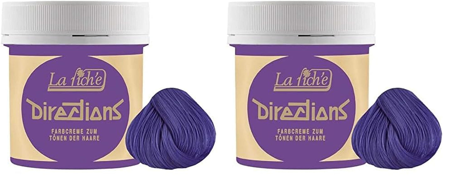 La Riché Oeillet rose, 1 paquet (100 ml) Teinture capillaire Naty Shop Violet 100 Ml (pack de 2)