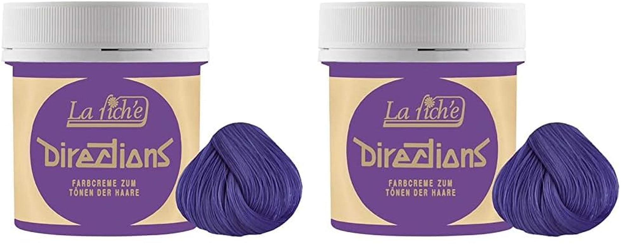 La Riché Oeillet rose, 1 paquet (100 ml) Teinture capillaire Naty Shop Violet 100 Ml (pack de 2)