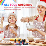 Colorant Alimentaire en Gel - 7 x 15 ml Colorant Alimentaire Concentré Couleur Arc-en-Ciel pour Décoration de Gâteaux, Cuisson, Biscuits, Macarons - Colorant Alimentaire Sans Sucre pour Boissons, Décoration de Gâteaux, Slime DIY