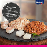 Vitakraft Poésie Délice, Sélection de Poisson, Nassfutter Katze, Katzennassfutter en Sauce, avec Seelachs, mit Kabeljau, ohne Zusatz von Zucker und Getreide (1 paquet avec 6x 85g)