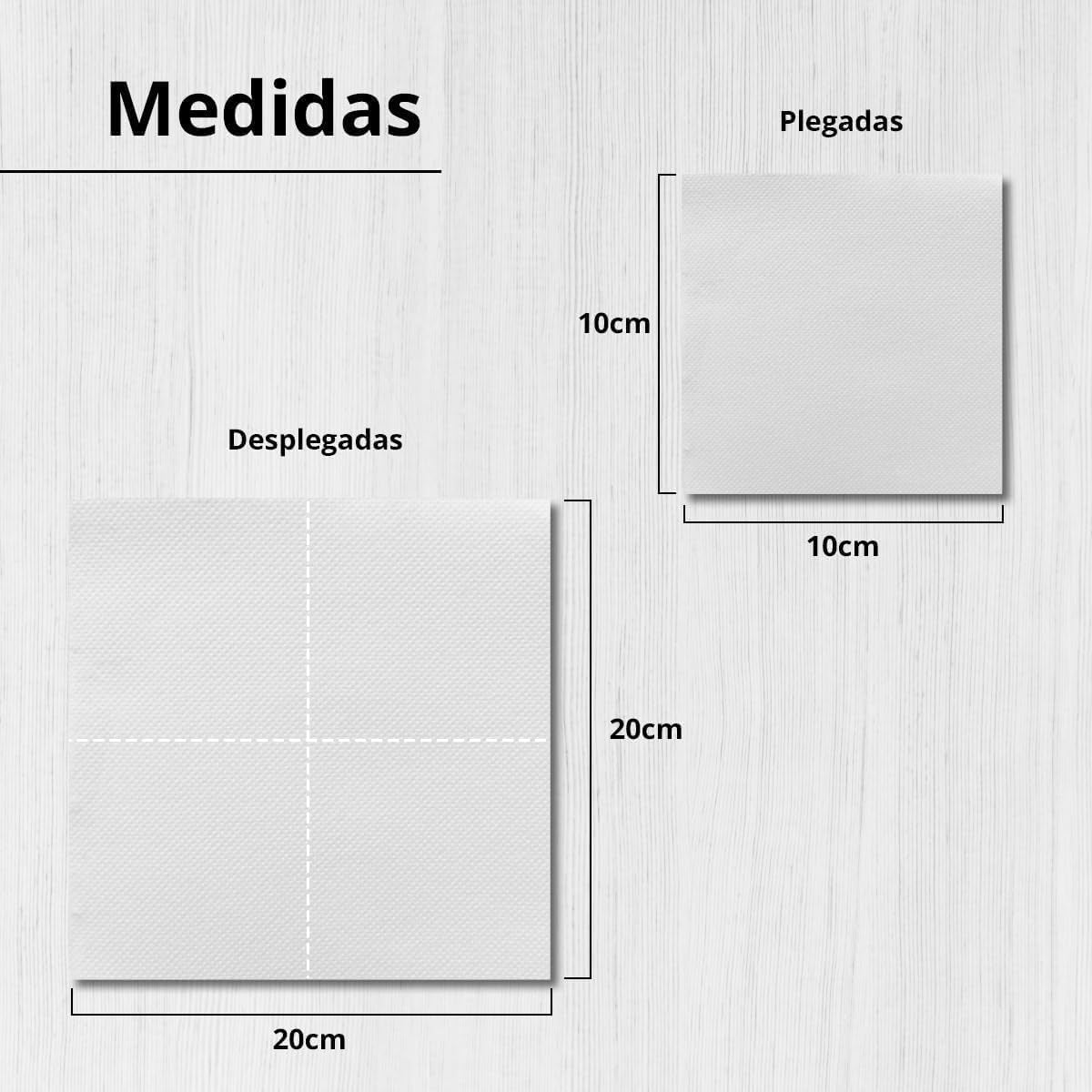 Paquet de 300 serviettes en papier cocktail blanches + porte-serviettes en acier inoxydable Texture micro-points absorbant épais 10 x 10 cm pliés ensemble