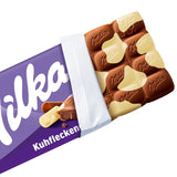 Milka Cow Spots – Chocolat au lait alpin avec chocolat blanc au design Cow Spot – 24 x 90 g