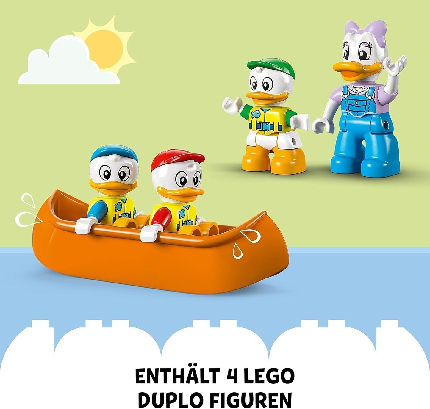 LEGO 10997 DUPLO Disney Mickey et ses amis Ensemble d'aventure en camping avec camping-car, canoë et figurine Daisy Duck, jouet de construction cadeau pour les tout-petits à partir de 2 ans, ensembles de construction pour filles et garçons Besuche den LEGO-Store