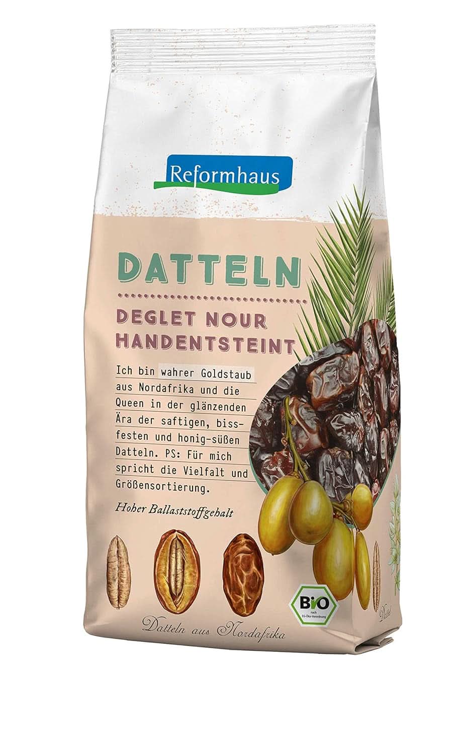 Dattes sans pépins Tunisie, 400 grammes Produits déshydratés Naty Shop