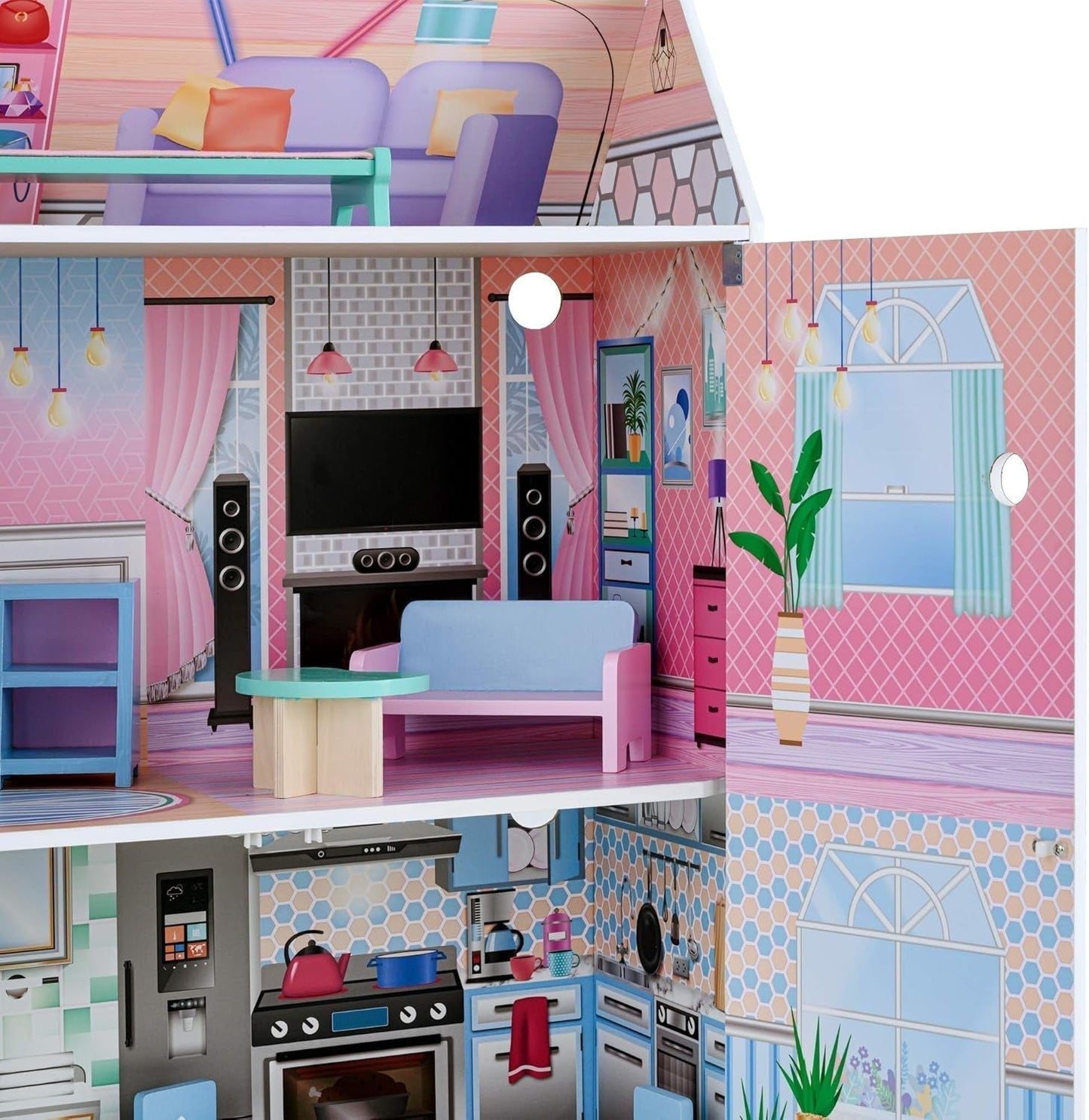 Olivias Little World Glasshouse Kids Maison de poupée 12" et 10 accessoires de poupée 3,5" Multi Td-12518D Maisons de poupées Naty Shop