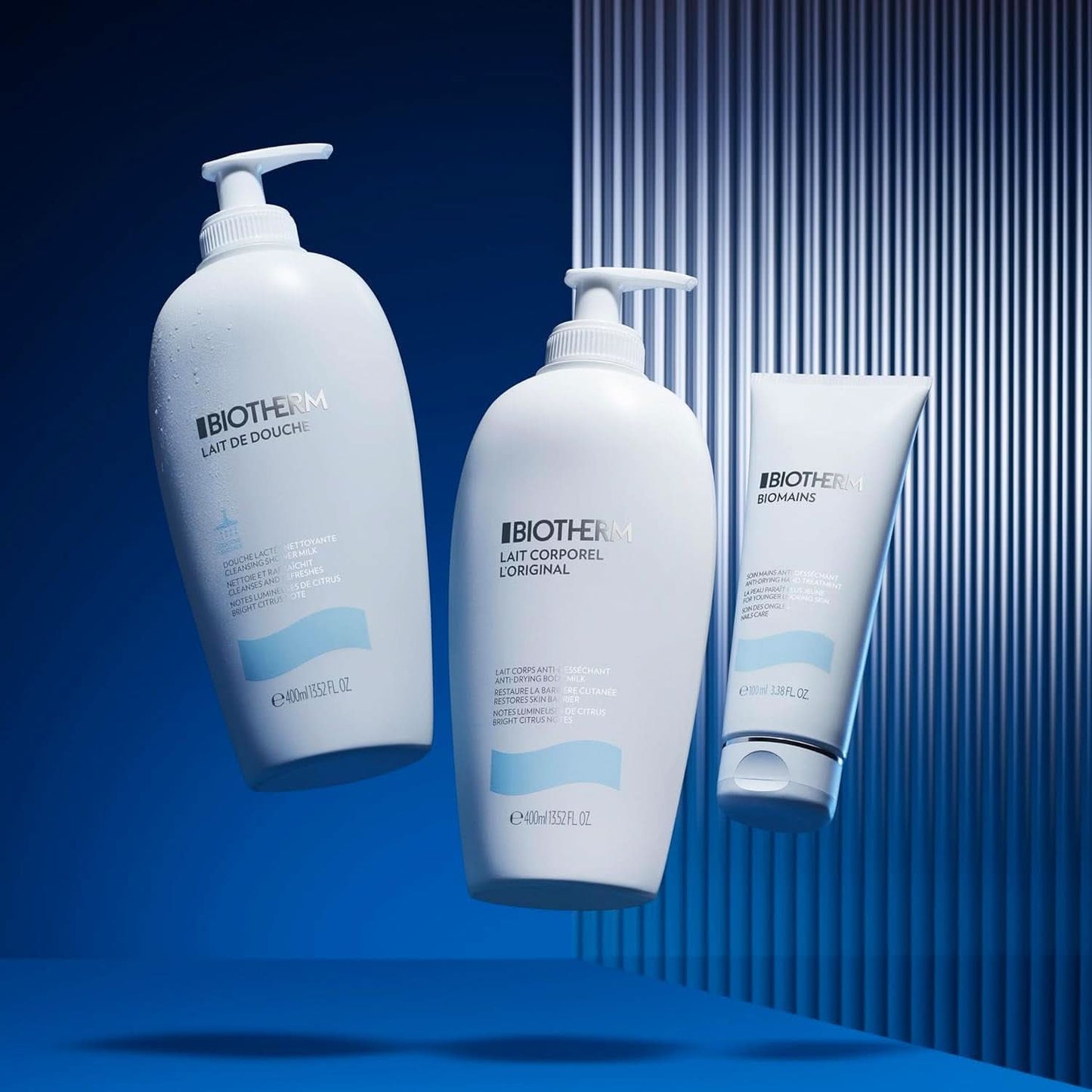 Biotherm, lotion douche revigorante pour une hydratation intensive et une sensation corporelle douce, 400 ml Douche et bain Naty Shop