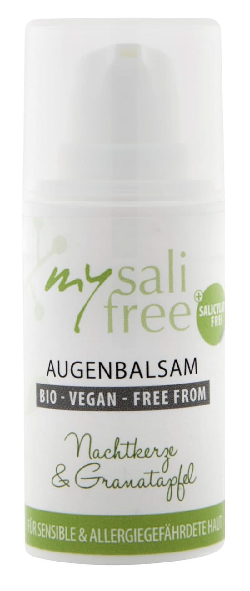Mysalifree BIO EYE BALM, crème contour des yeux anti-rides intensive pour peaux sensibles, à la grenade et à l'ocre, 15 ml Cosmétiques et Beauté Naty Shop