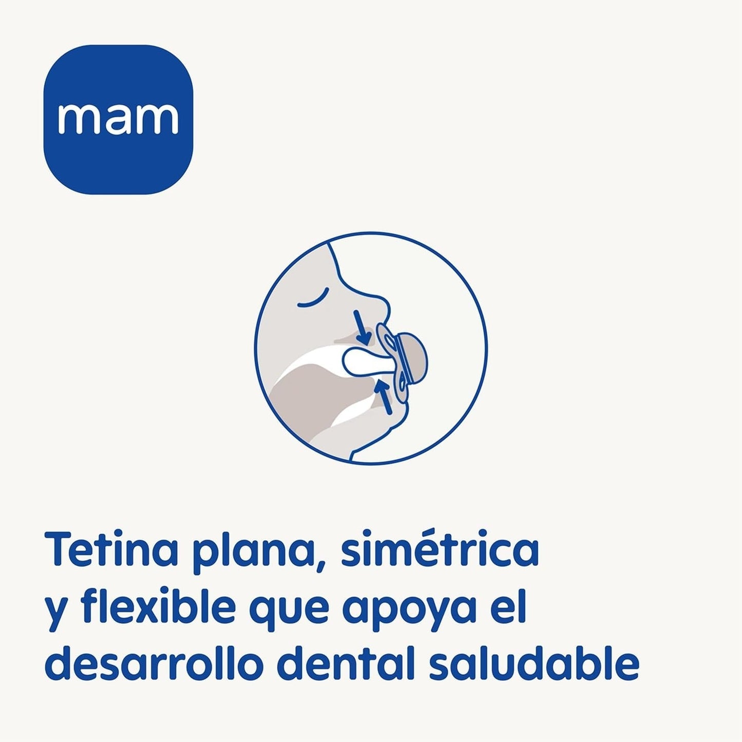MAM Sucette Bébé 0-2 Mois Tétine Plate Flexible Symétrique Silicone Souple Facile à Utiliser avec Boîte Auto-stérilisante Original Neutre Mat 2 Pièces