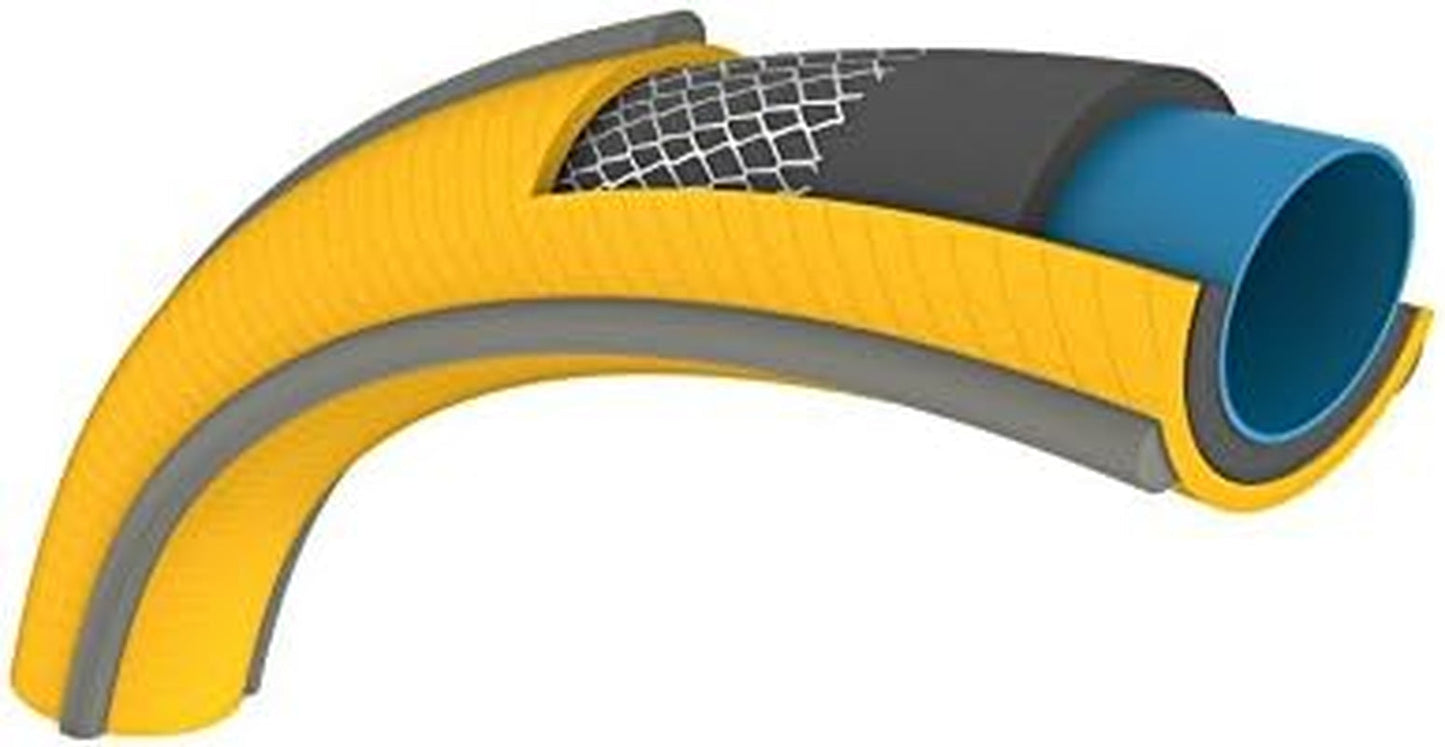 HOZELOCK - Tuyau Tricoflex Ultraflex Ø 12,5 mm (1/2") 20 M : Tuyau d'arrosage flexible, résistant aux intempéries, résistant à la torsion et à la flexion, composé à 40 % de PVC recyclé [117002], jaune