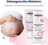 Sanosan Stretch Mark Minimiser, testé cliniquement - réduit les vergetures après la grossesse, sans huile de paraffine, colorants, silicones, 75 ml Cosmétiques et beauté Naty Shop