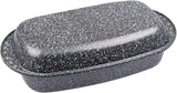 C|H|G Brotback- Und Bratenform Mit Deckel "Granito", Skandia Xtreme Plus : 4-Fach Antihaftbeschichtung in Granitoptik, 37 X 20 X 7 Cm, Fabriqué en Allemagne Moules et plaques pour la pâtisserie Naty Shop