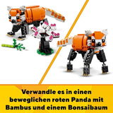 LEGO 31129 Creator Majestic Tigre, Panda ou Poisson Ensemble de figurines animales 3 en 1 Jouet pour enfants garçons et filles Jouets de construction d'animaux Besuche den LEGO-Store