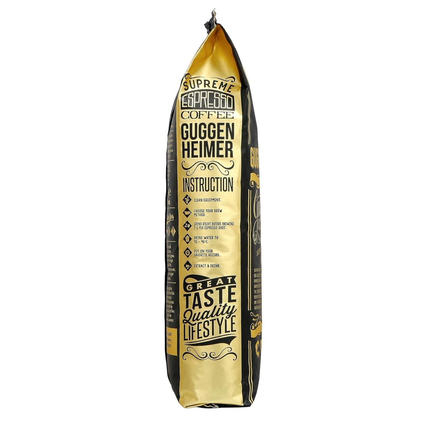 - Boissons à café 2 kg - Préparation extra lente - Säure et Bitterstoffe - Qualité Barista - Crème la plus fine - Meilleur expresso pour machines entièrement automatiques - 4 x 500 g