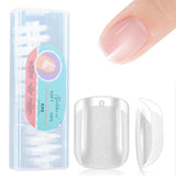 Gelike Ec Ongles courts en amande – Ongles souples à couverture complète, ongles artificiels pré-polis pour extensions d'ongles, studio de manucure à domicile, salon de bricolage, 120 pièces, 12 tailles